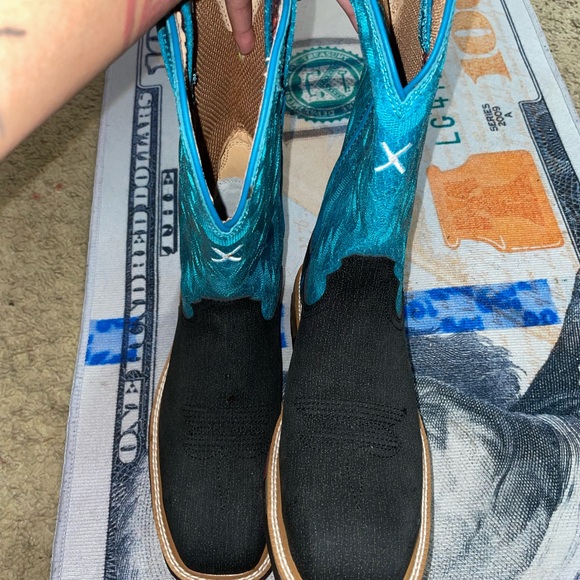 New twisted x cowboy boots Blue and Black Western Boots - Picture 7 of 9